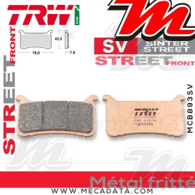 Plaquettes de frein ~ TRW Lucas MCB 893 SV