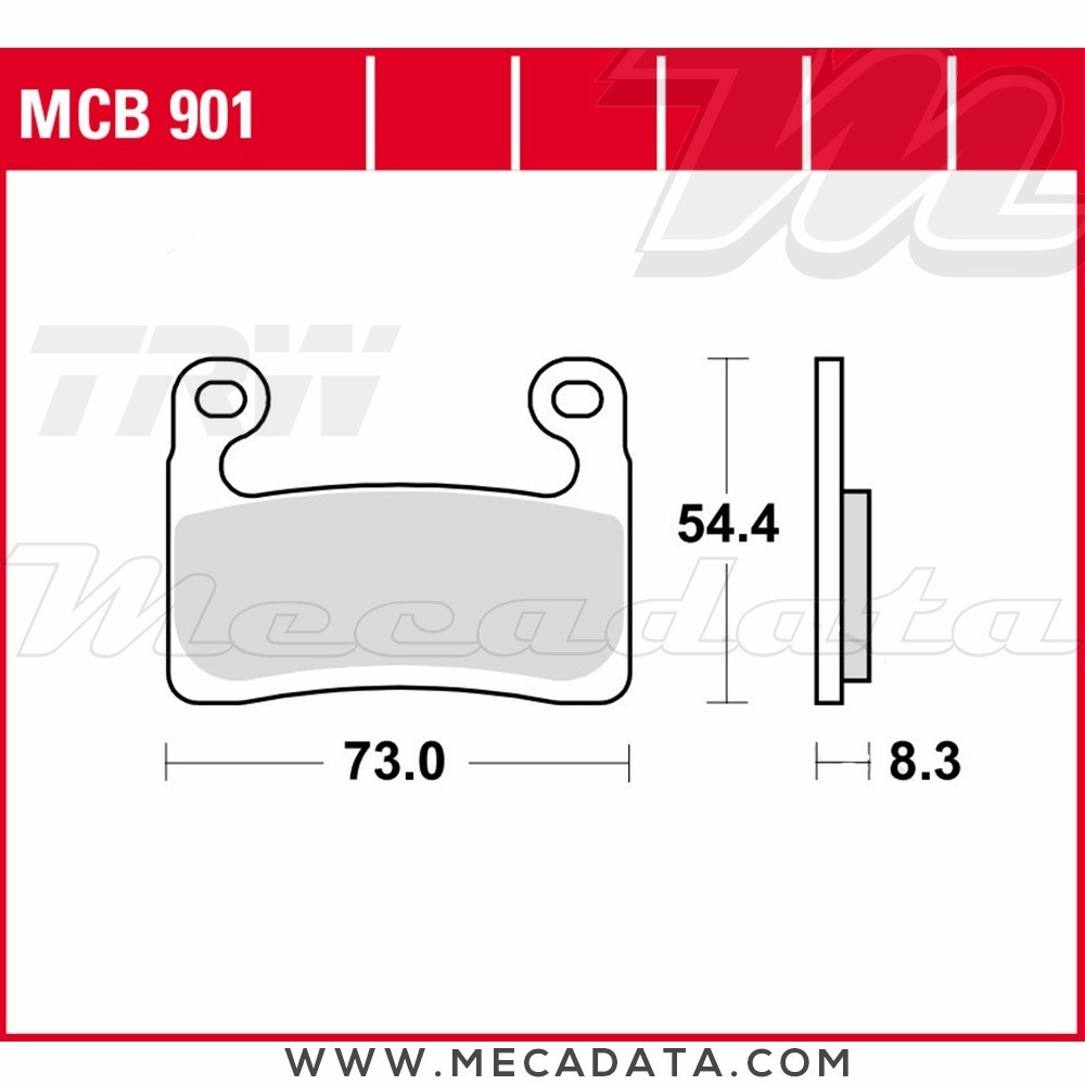 Plaquettes de frein  ~ TRW Lucas MCB 901 SV