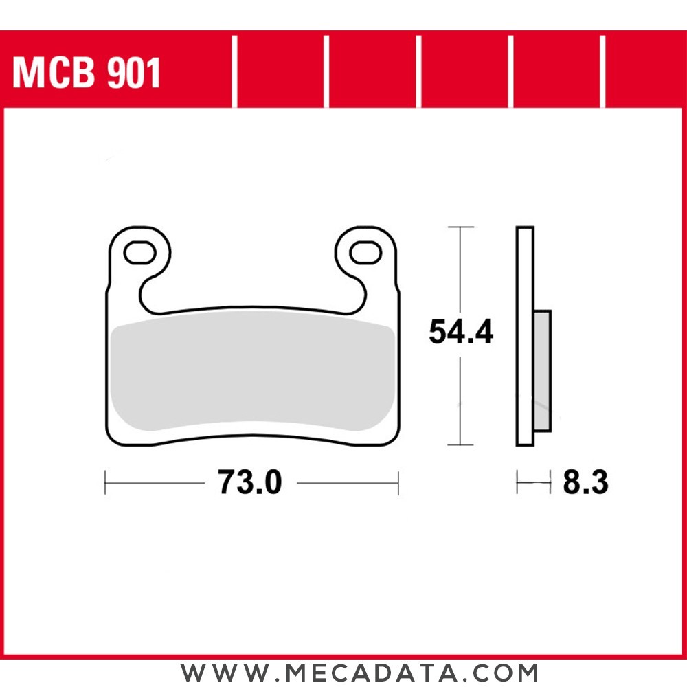 Plaquettes de frein  ~ TRW Lucas MCB 901 CRQ