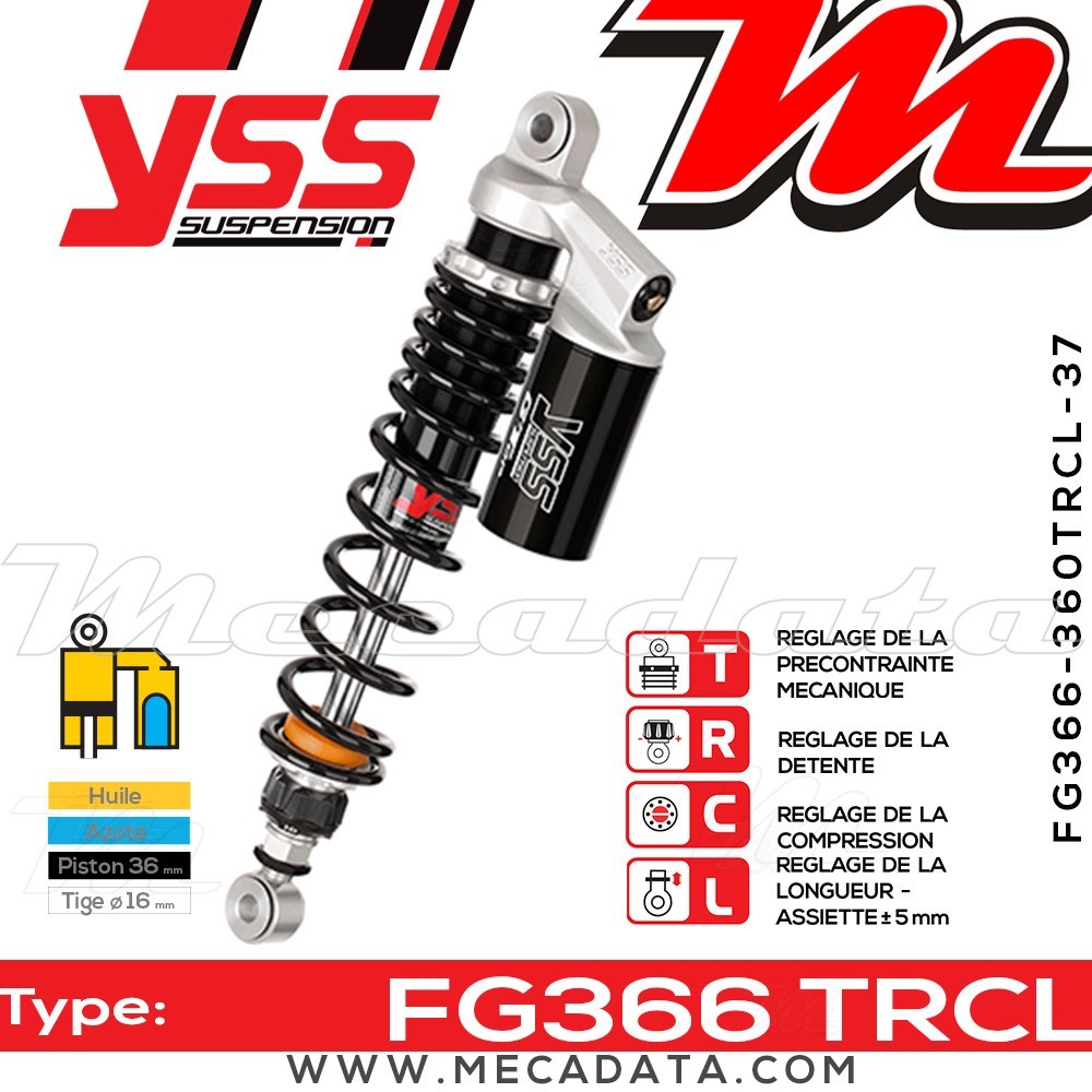 Amortisseur ~ YSS FG366-360TRCL-37-888