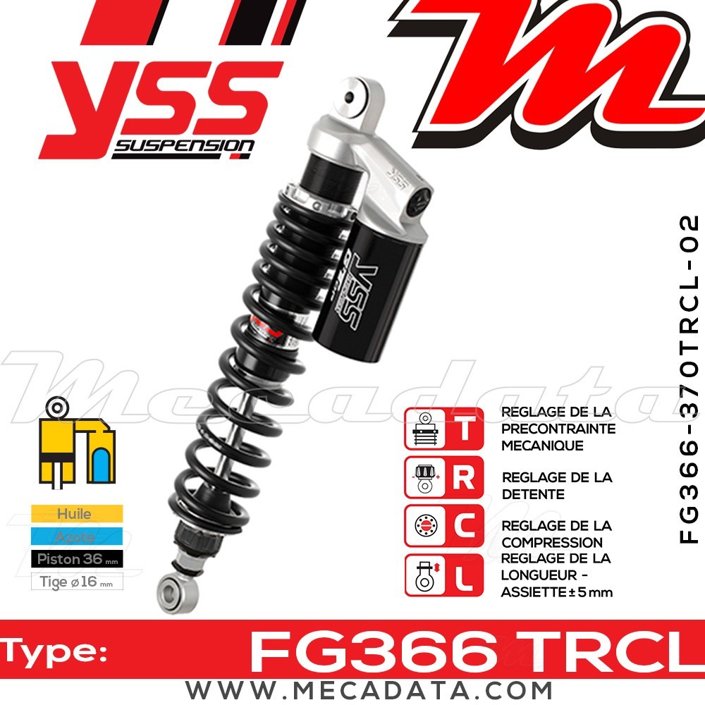 Amortisseur ~ YSS FG366-370TRCL-02-888