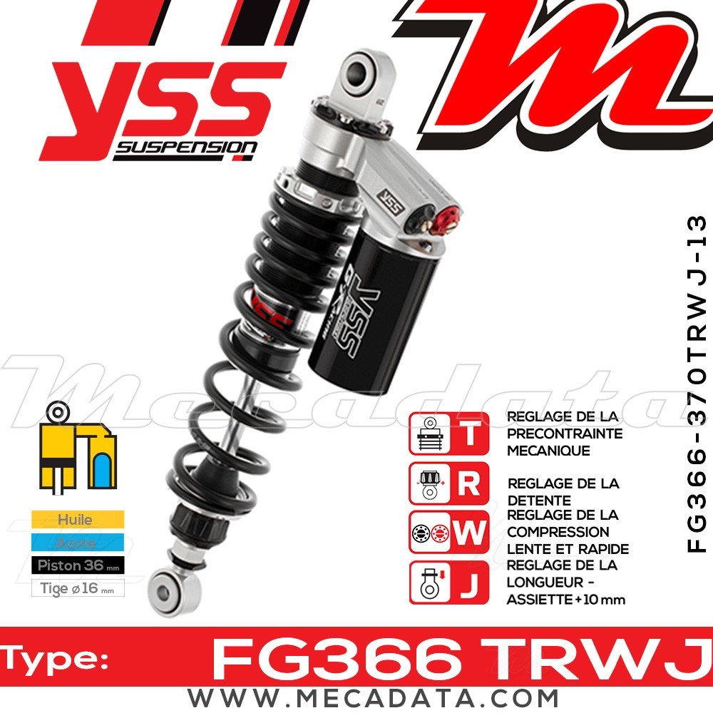 Amortisseur ~ YSS FG366-370TRWJ-13-888