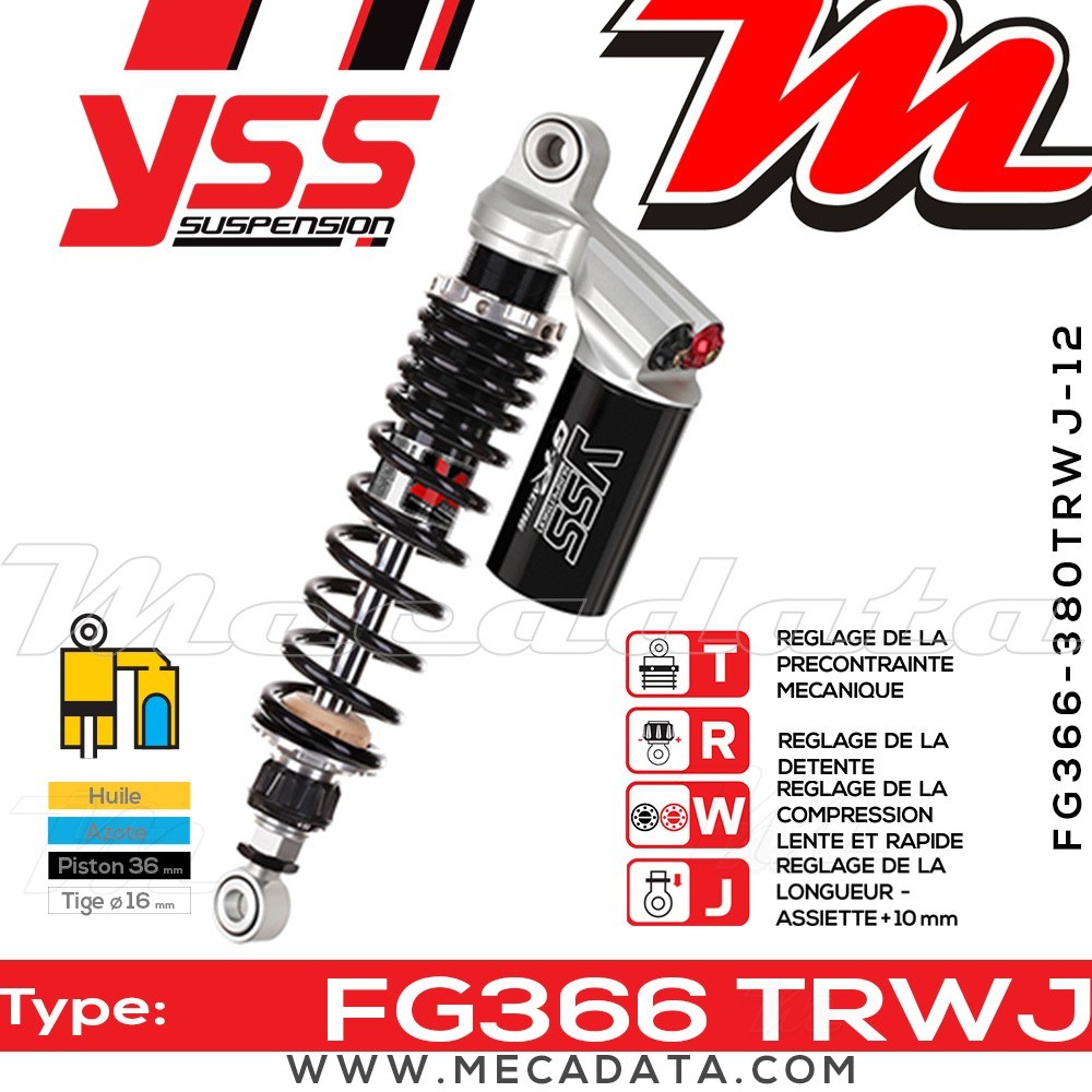 Amortisseur ~ YSS FG366-380TRWJ-12-888