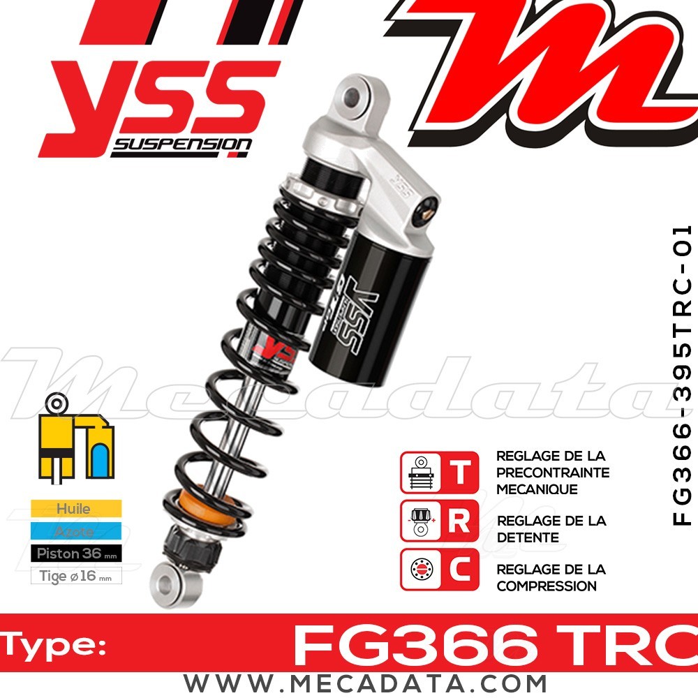 Amortisseur ~ YSS FG366-395TRC-01-888