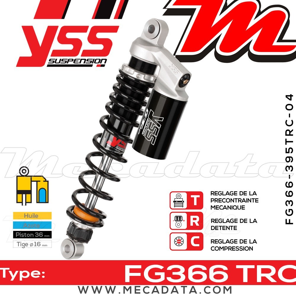 Amortisseur ~ YSS FG366-395TRC-04-888