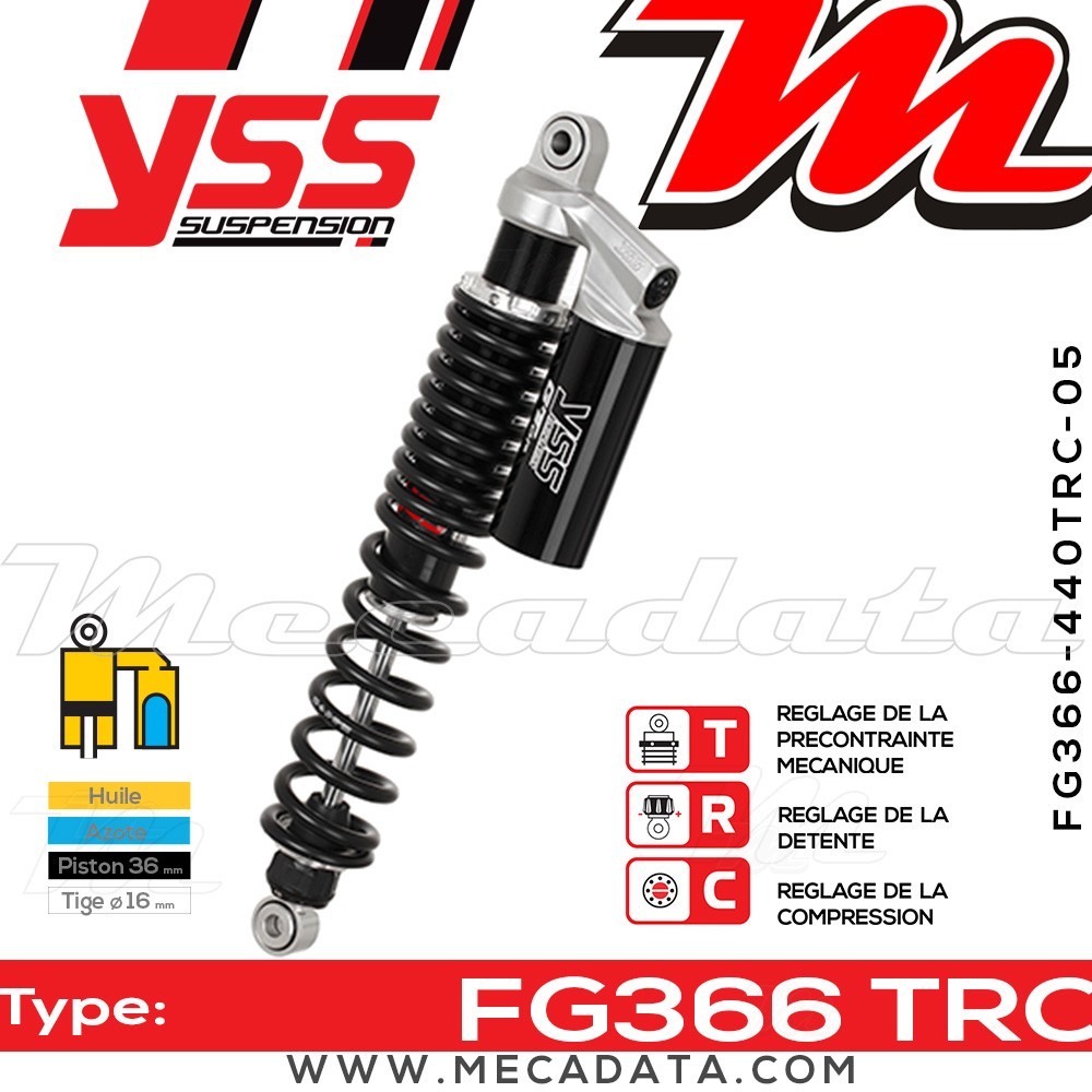 Amortisseur ~ YSS FG366-440TRC-05-888