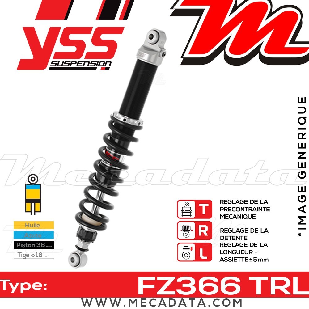Amortisseur ~ YSS FZ366-360TRL-04-88