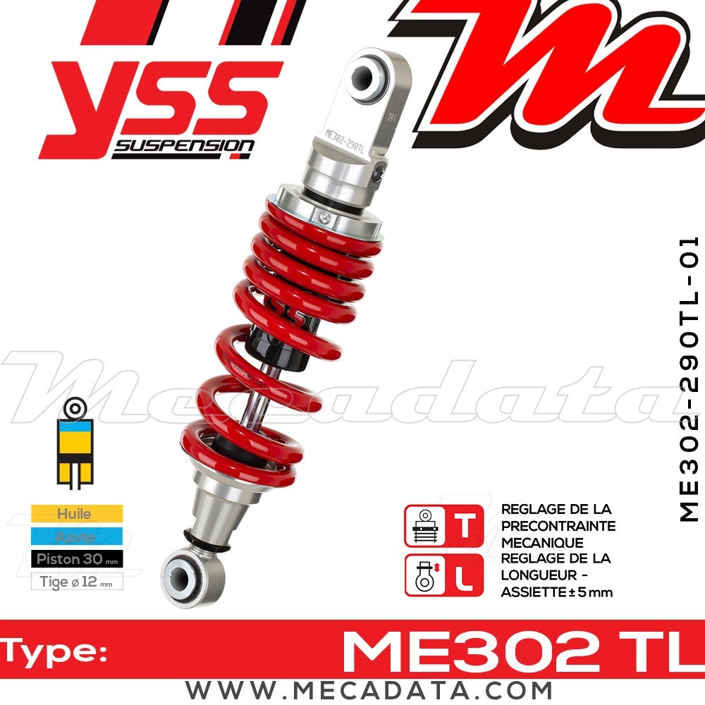 Amortisseur ~ YSS ME302-290TL-01-85