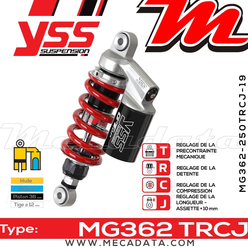 Amortisseur ~ YSS MG362-250TRCJ-19-858