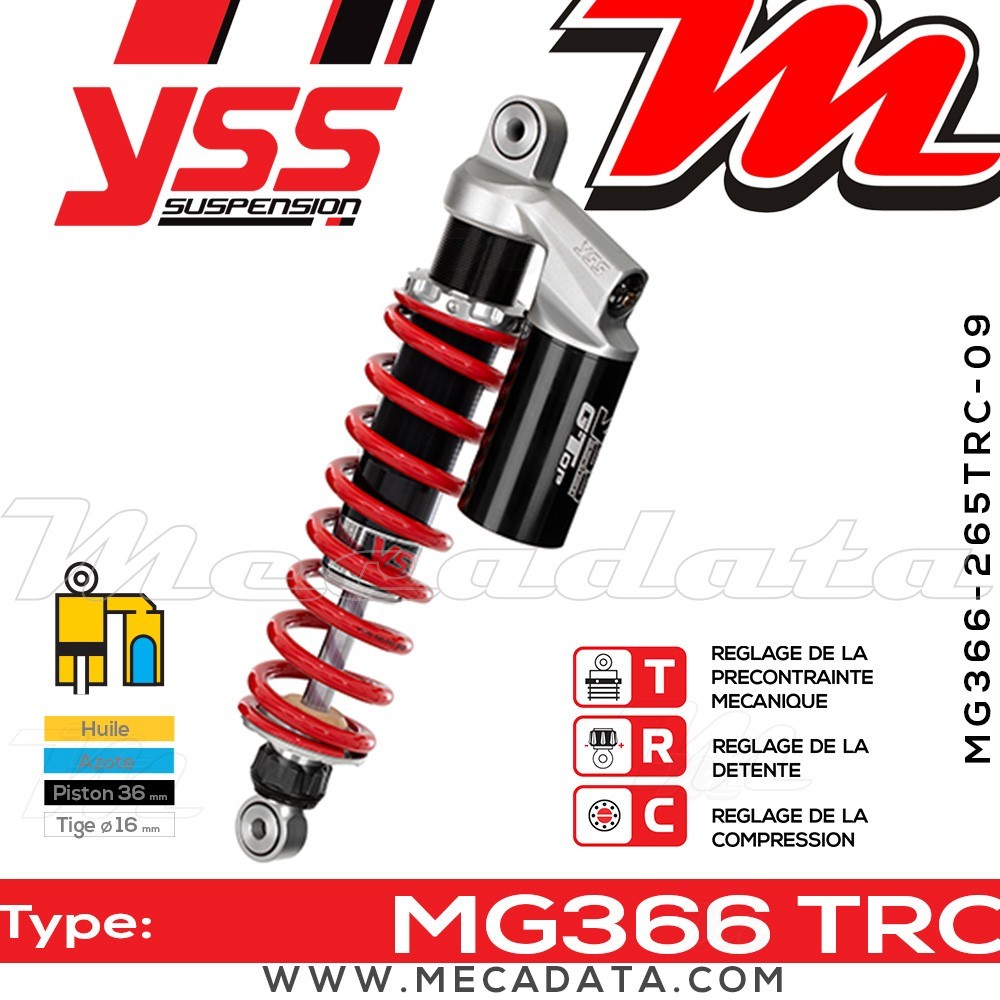 Amortisseur ~ YSS MG366-265TRC-09-858