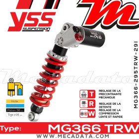 Amortisseur ~ YSS MG366-295TRW-29I-858