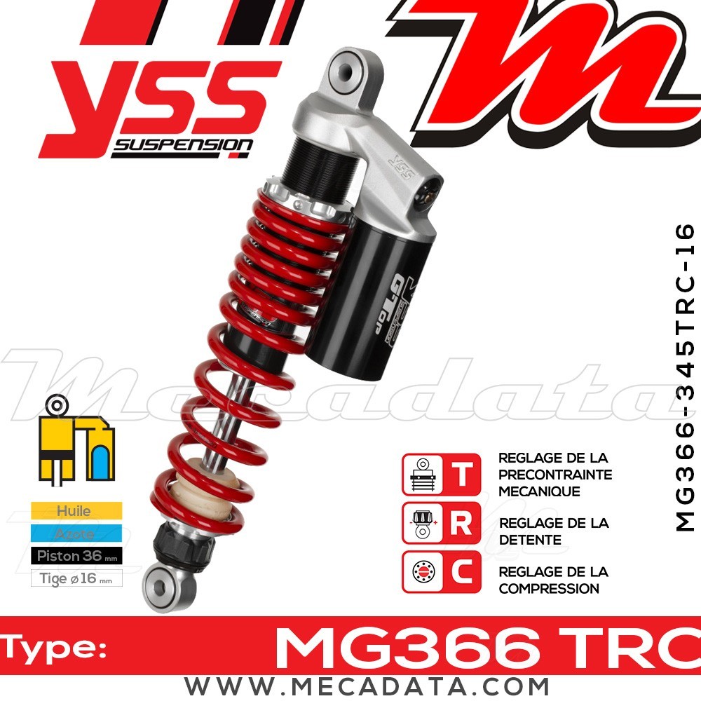 Amortisseur ~ YSS MG366-345TRC-16-858