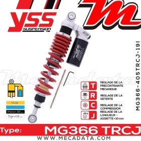 Amortisseur ~ YSS MG366-405TRCJ19I