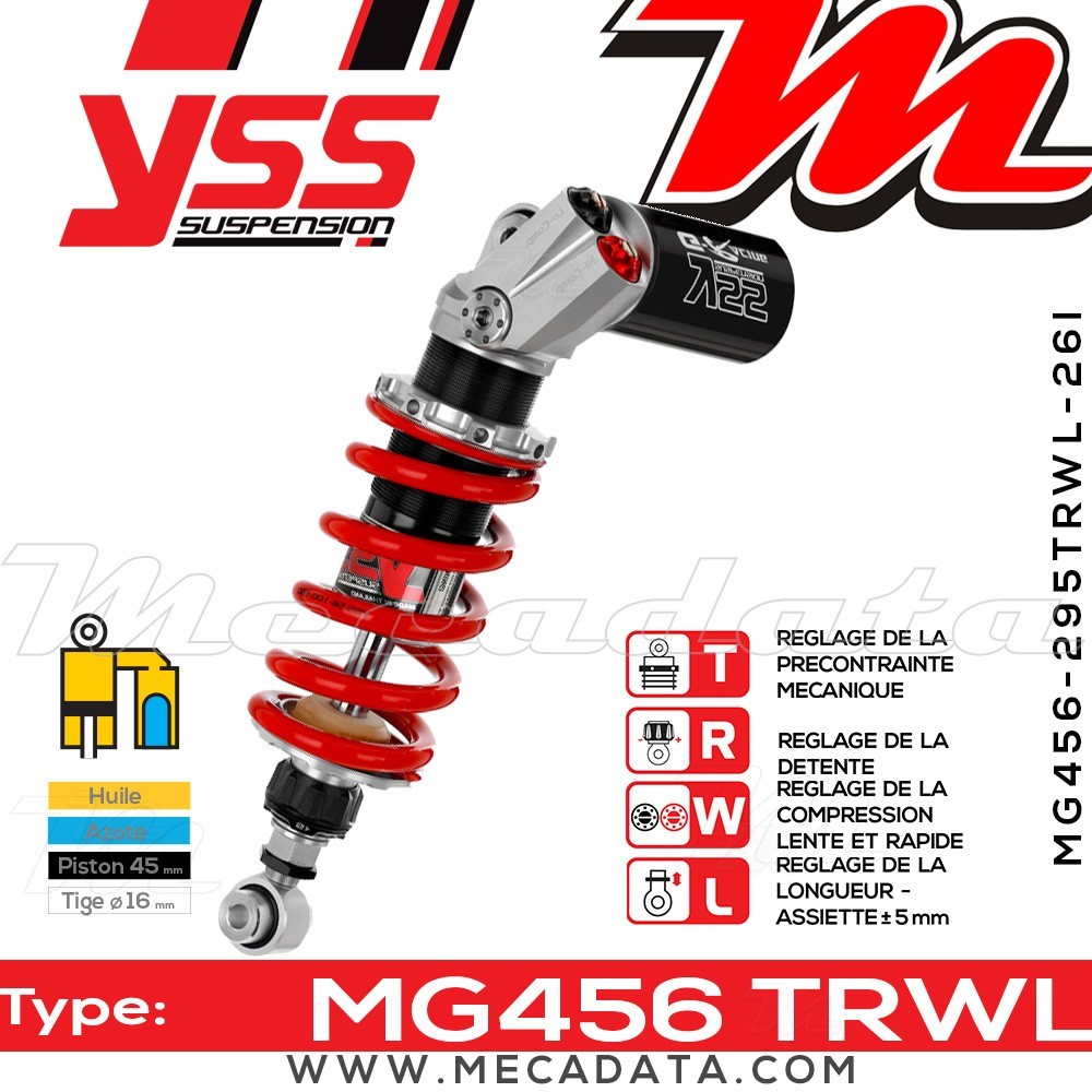 Amortisseur ~ YSS MG456-295TRWL26I-858