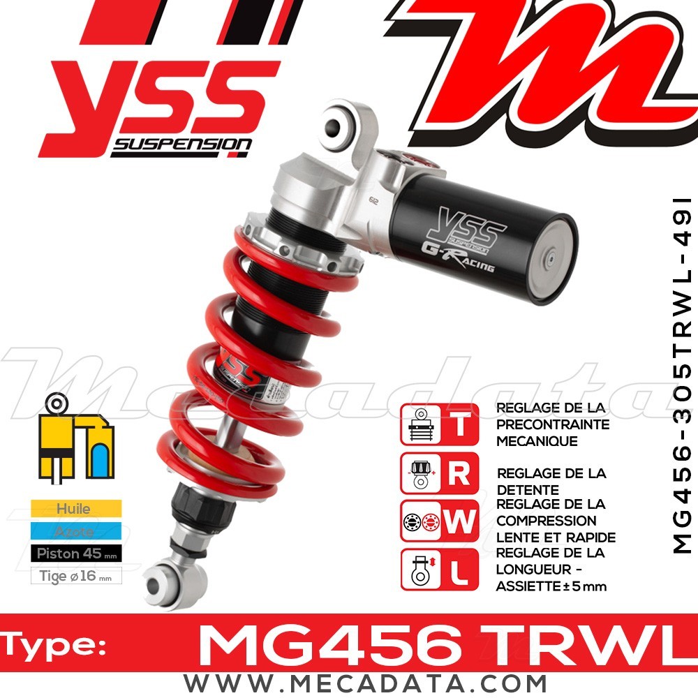 Amortisseur ~ YSS MG456-305TRWL49I-858