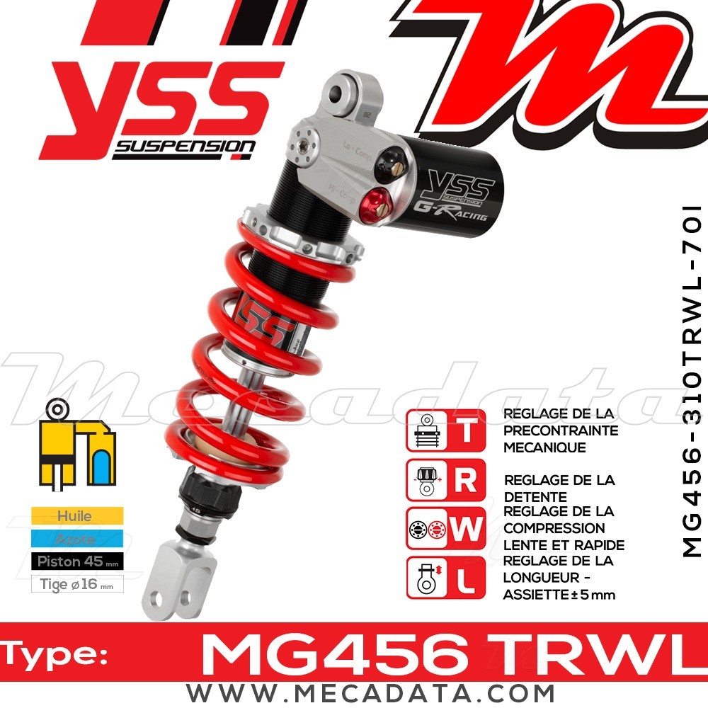 Amortisseur ~ YSS MG456-310TRWL70I-858