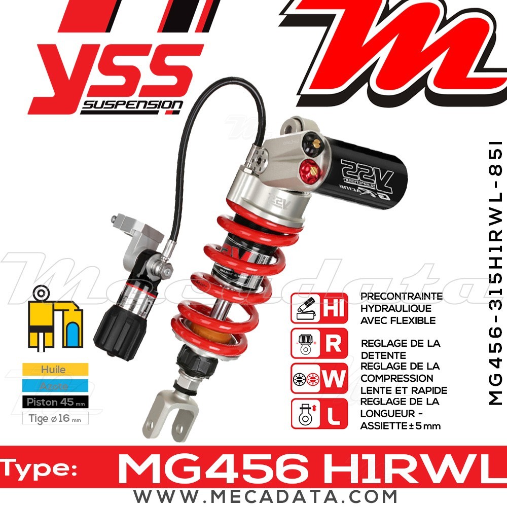 Amortisseur ~ YSS MG456-315H1RWL85I858