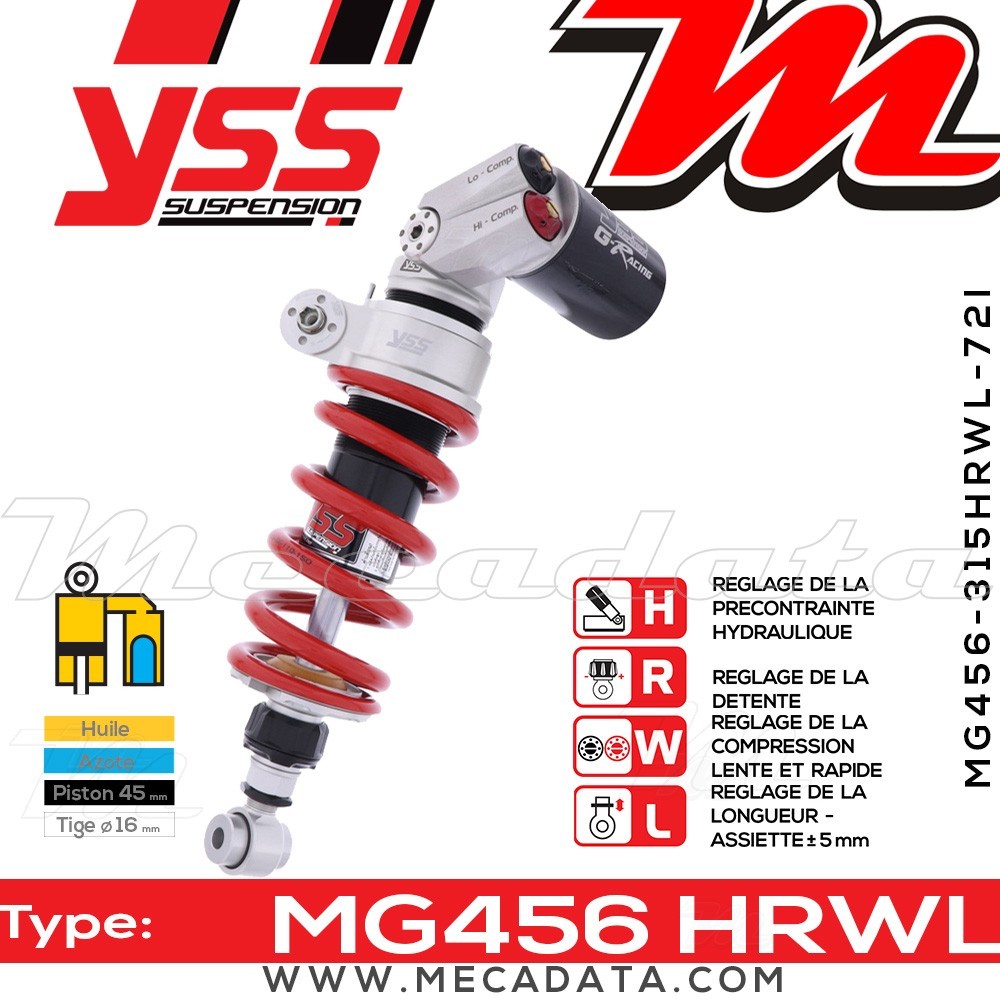Amortisseur ~ YSS MG456-315HRWL72I-858