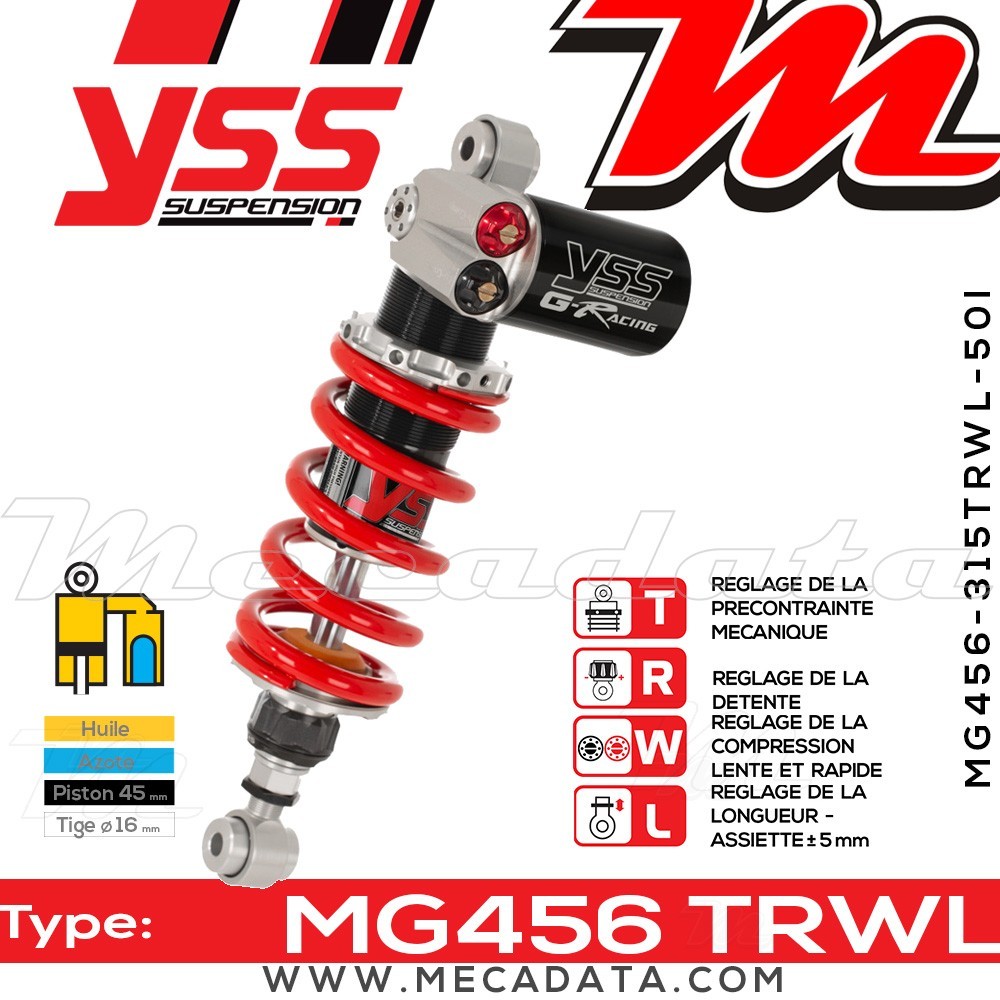 Amortisseur ~ YSS MG456-315TRWL50I-858
