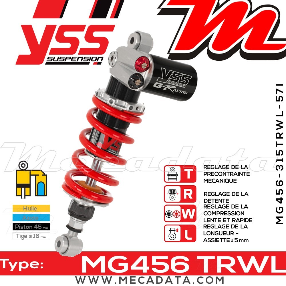 Amortisseur ~ YSS MG456-315TRWL57I-858