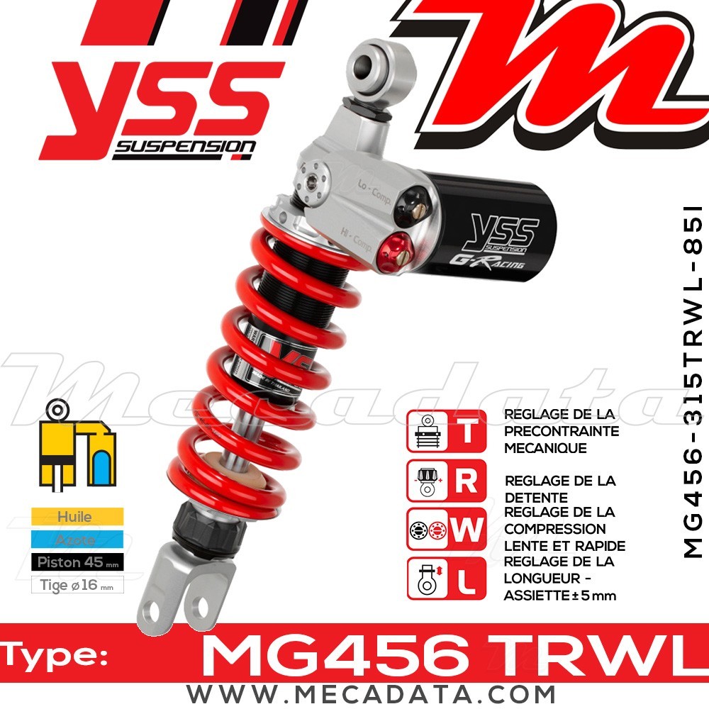 Amortisseur ~ YSS MG456-315TRWL85I-858