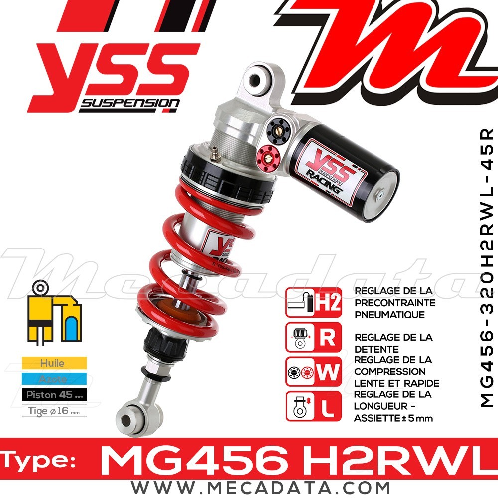 Amortisseur ~ YSS MG456-320H2RWL-45R