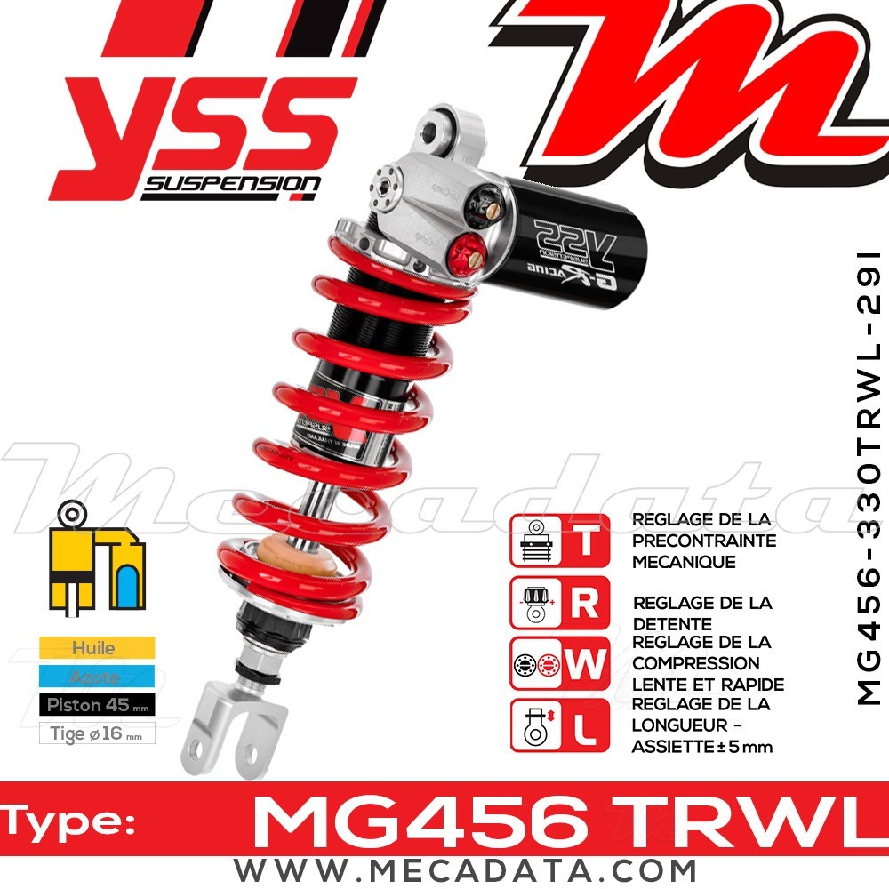 Amortisseur ~ YSS MG456-330TRWL29I-858