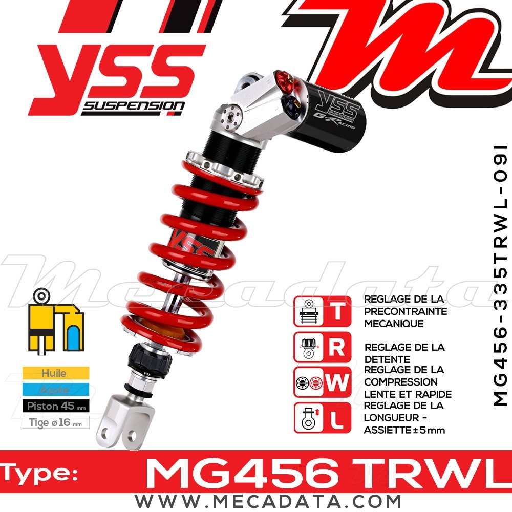 Amortisseur ~ YSS MG456-335TRWL09I-858