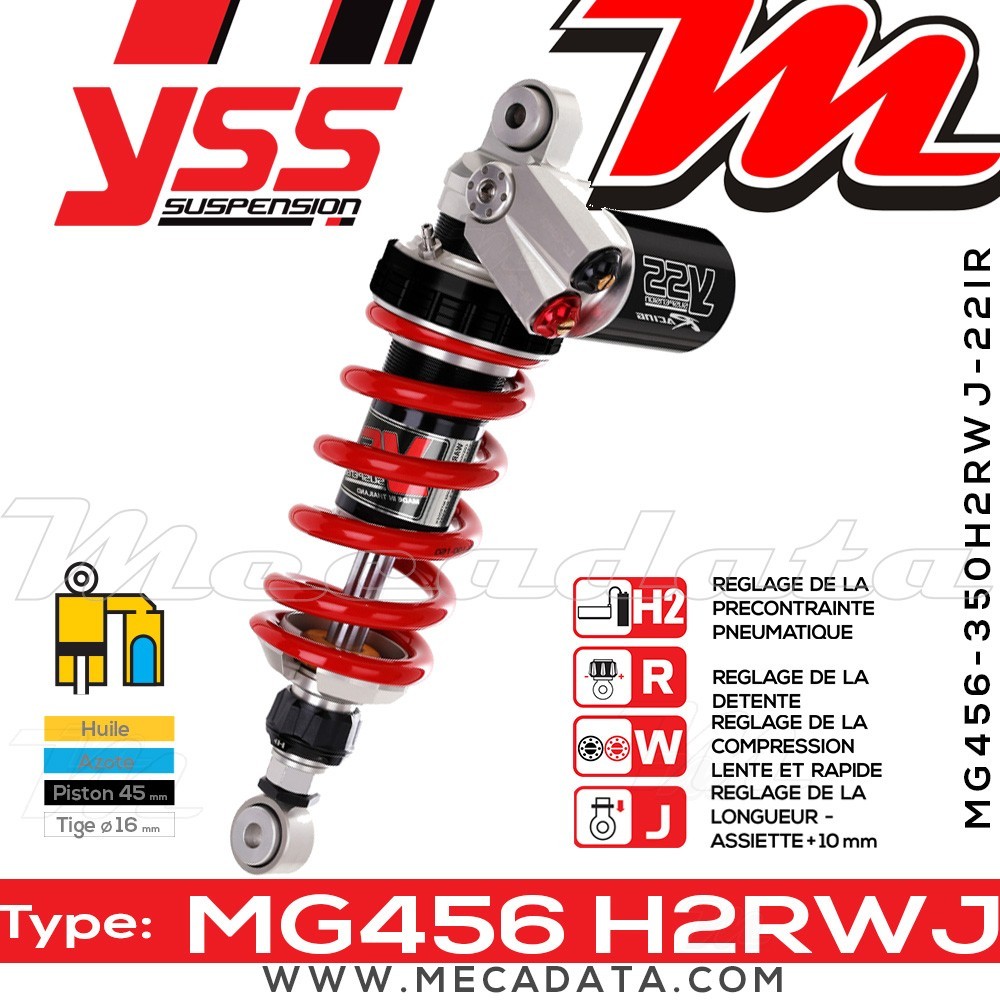Amortisseur ~ YSS MG456-350H2RWJ-22IR