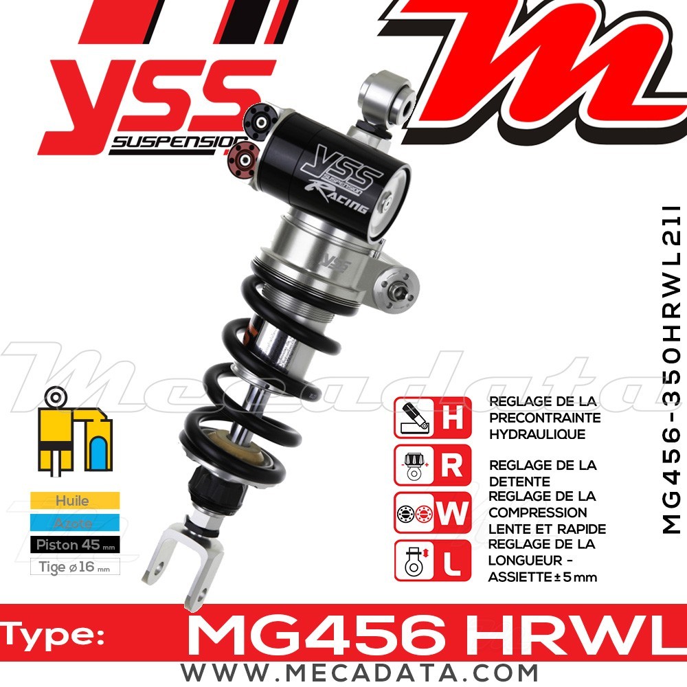 Amortisseur ~ YSS MG456-350HRWL21I-888