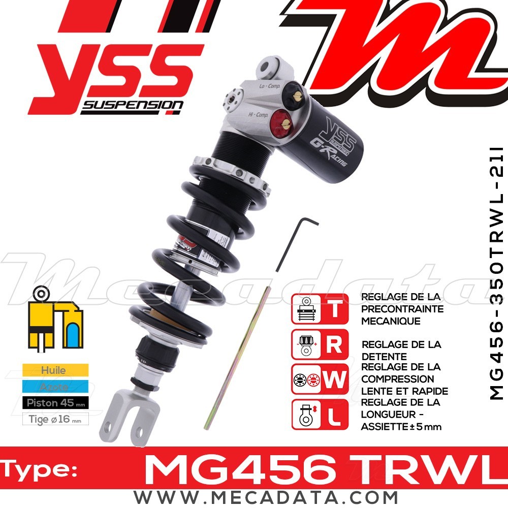 Amortisseur ~ YSS MG456-350TRWL21I-888