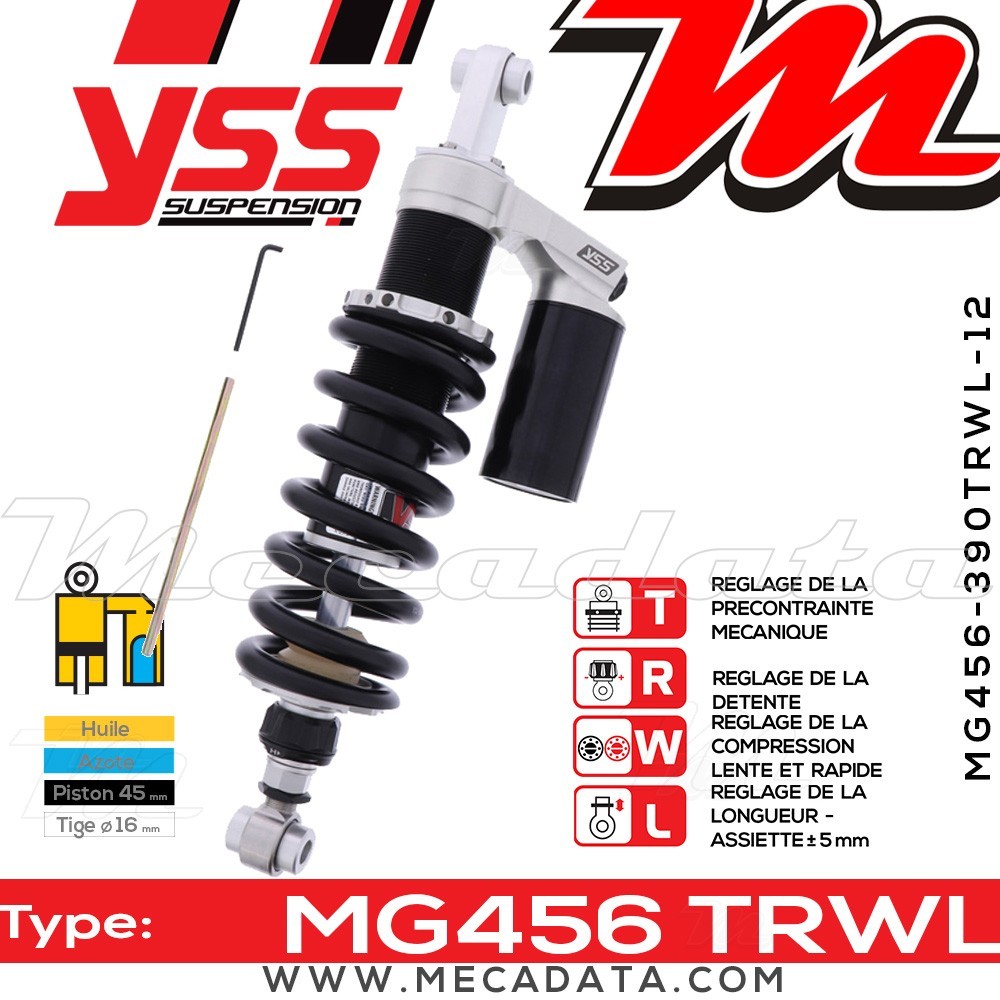 Amortisseur ~ YSS MG456-390TRWL-12-888