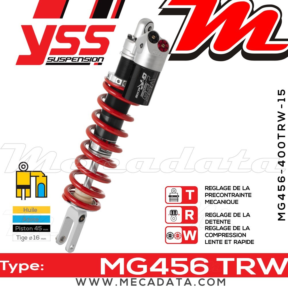 Amortisseur ~ YSS MG456-400TRW-15-858F