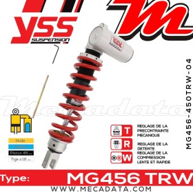 Amortisseur ~ YSS MG456-450TRW-04-858F
