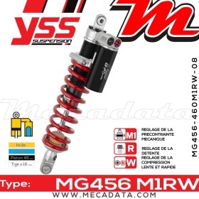Amortisseur ~ YSS MG456-460M1RW-08-FR
