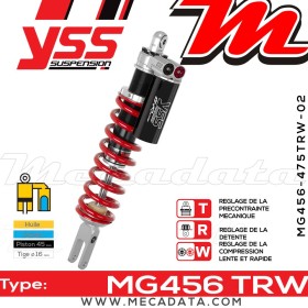 Amortisseur ~ YSS MG456-475TRW-02-858F