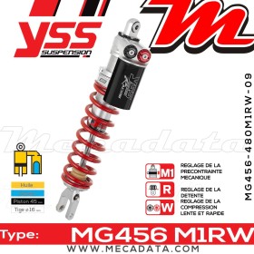 Amortisseur ~ YSS MG456-480M1RW-09-FR