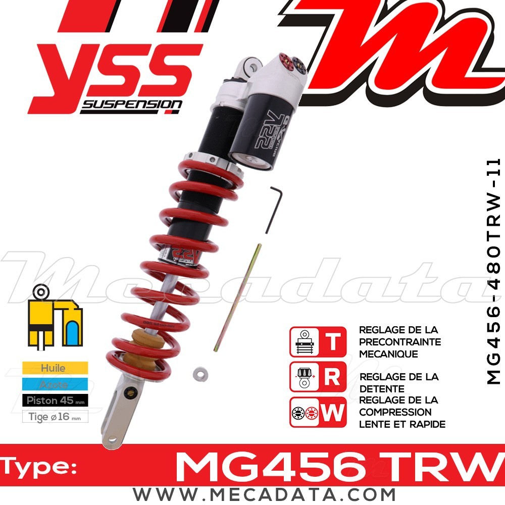 Amortisseur ~ YSS MG456-480TRW-11-858F