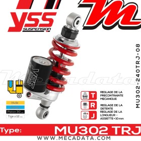 Amortisseur ~ YSS MU302-240TRJ-08-858
