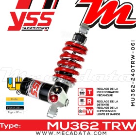 Amortisseur ~ YSS MU362-240TRW-06I-858
