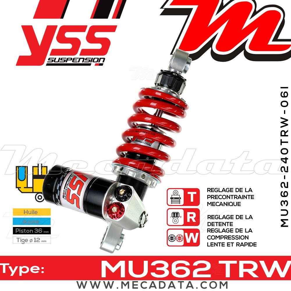 Amortisseur ~ YSS MU362-240TRW-06I-858