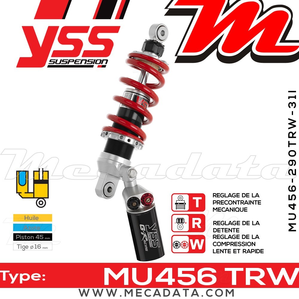 Amortisseur ~ YSS MU456-290TRW-31I-858