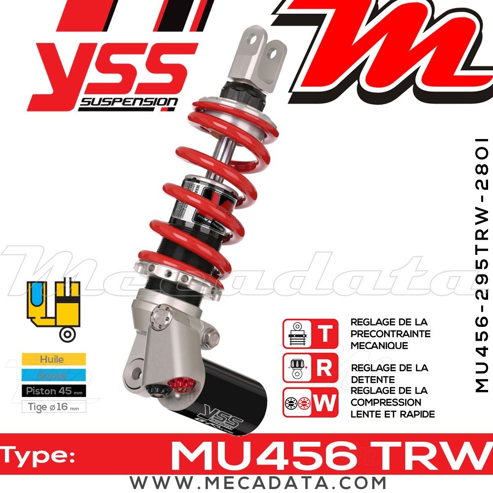 Amortisseur ~ YSS MU456-295TRW-28OI858