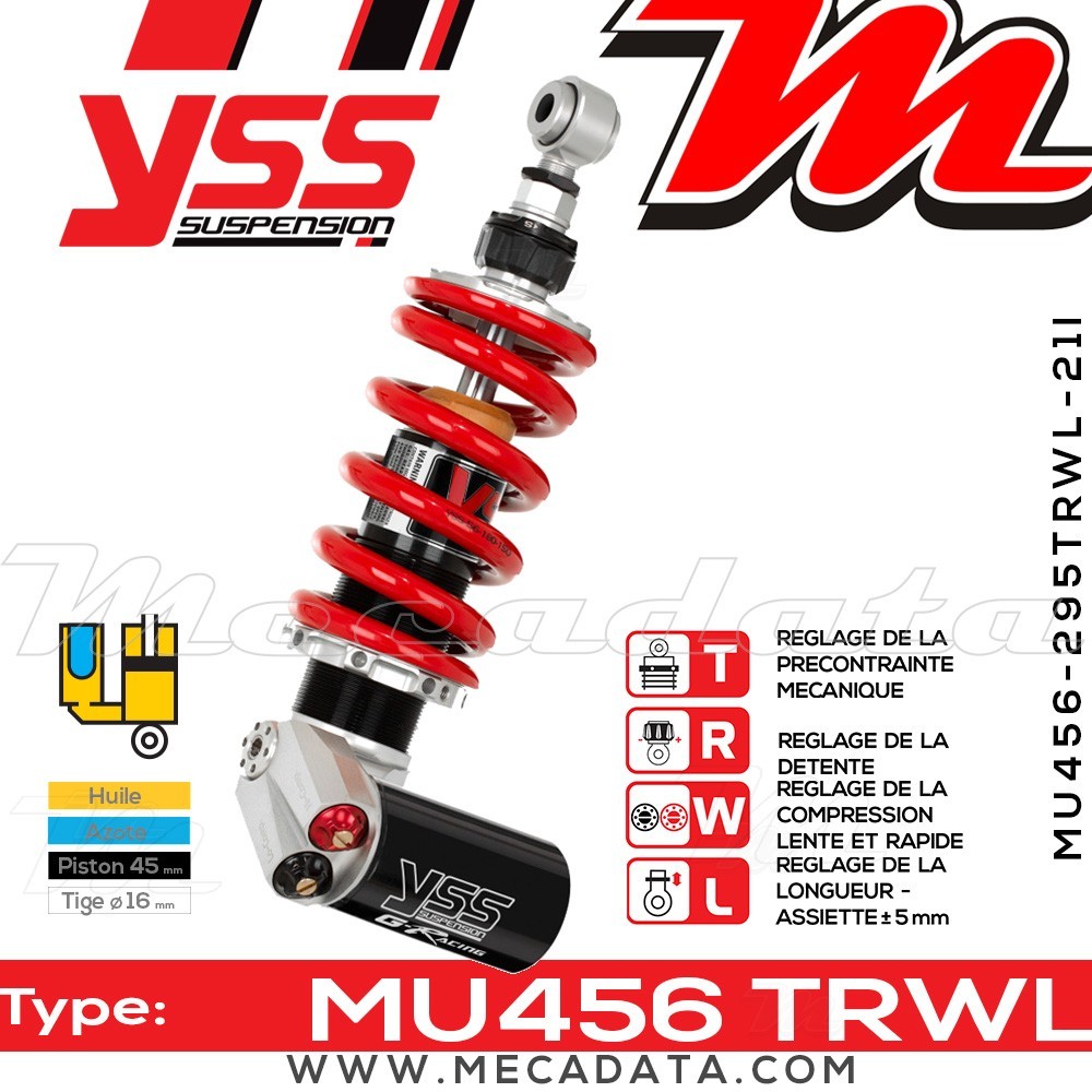 Amortisseur ~ YSS MU456-295TRWL-21I858
