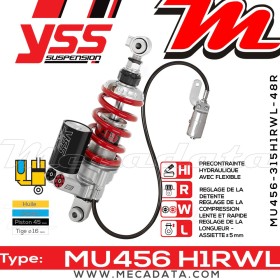 Amortisseur ~ YSS MU456-315H1RWL-48R