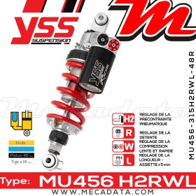 Amortisseur ~ YSS MU456-315H2RWL-48R