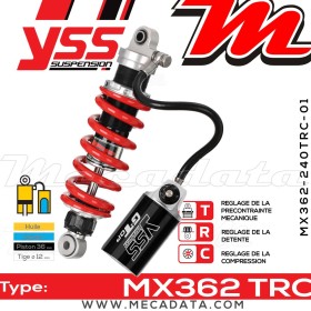 Amortisseur ~ YSS MX362-240TRC-01-858