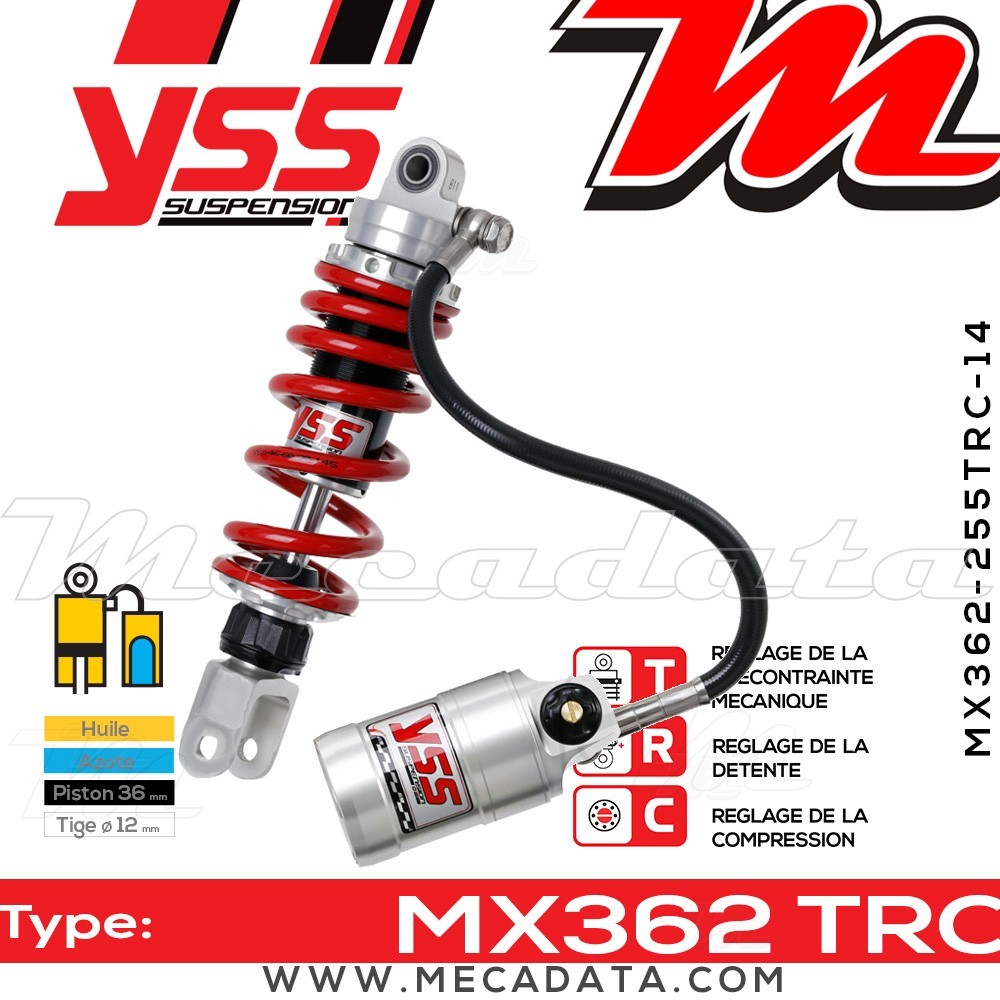 Amortisseur ~ YSS MX362-255TRC-14-858