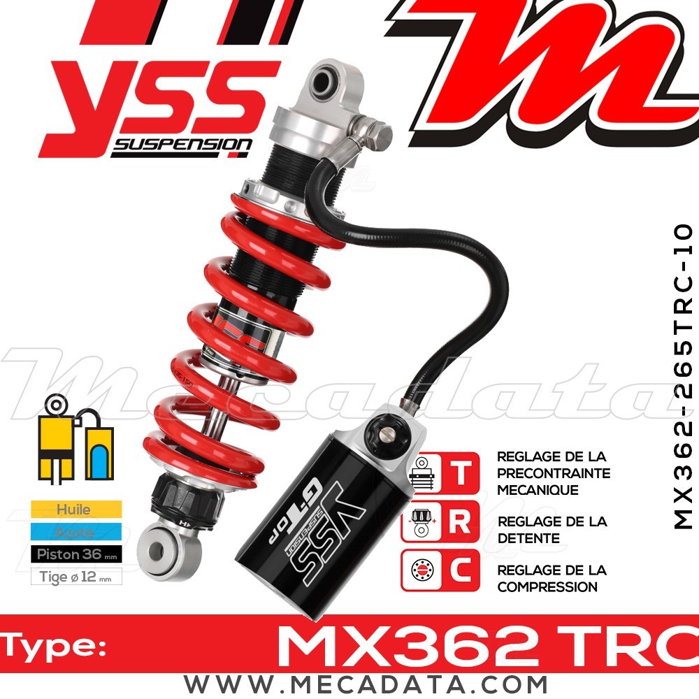 Amortisseur ~ YSS MX362-265TRC-10-858