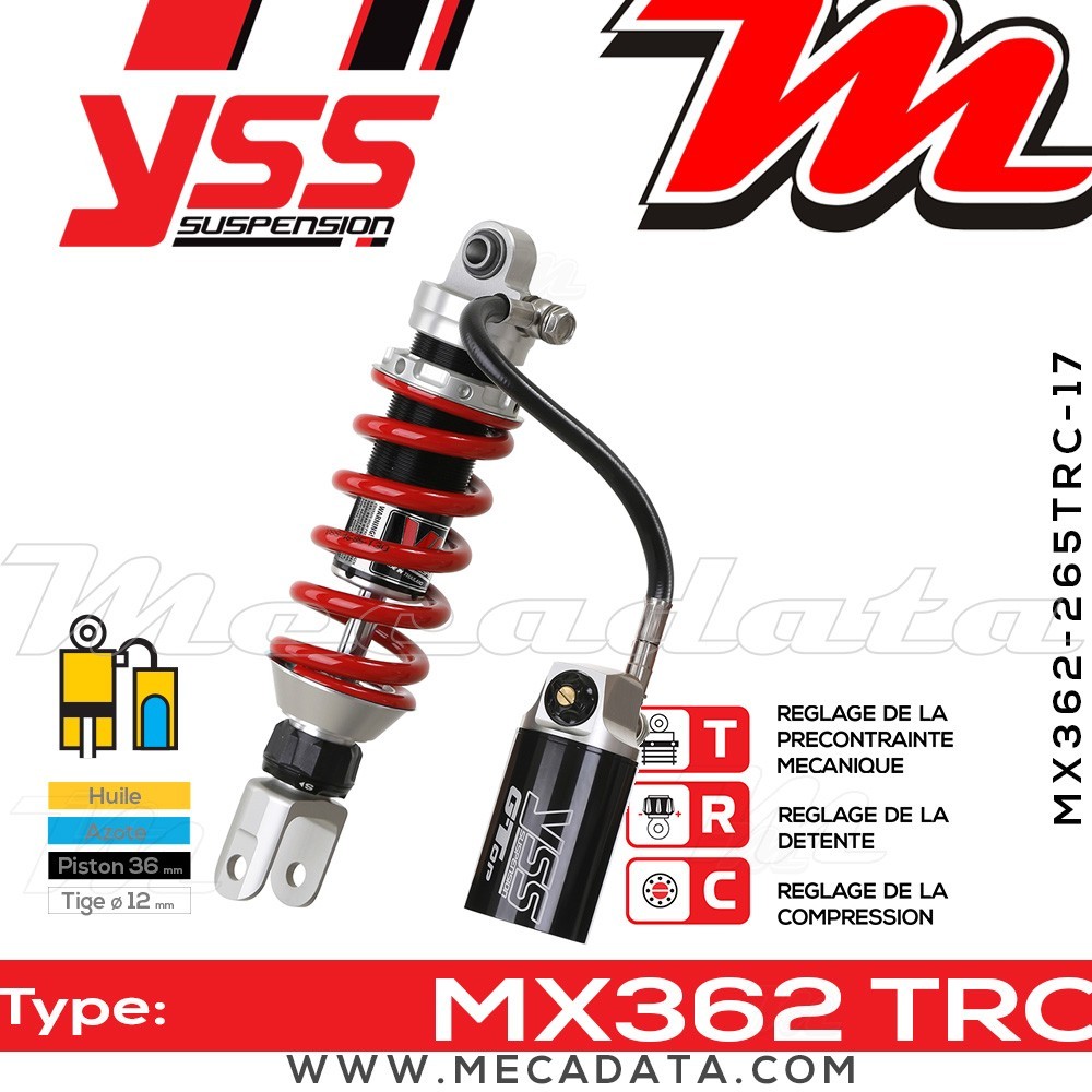 Amortisseur ~ YSS MX362-265TRC-17-858